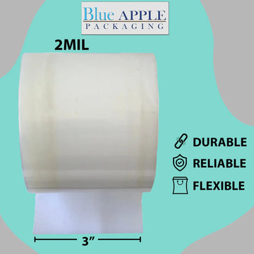 Poly Tubing Roll 2 mil 3" X 2150'